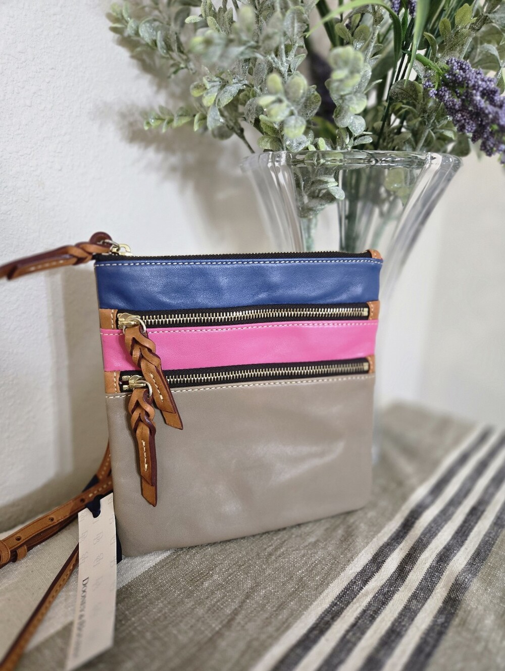 Dooney And Bourke NWT Leather Colorblock Crossbody